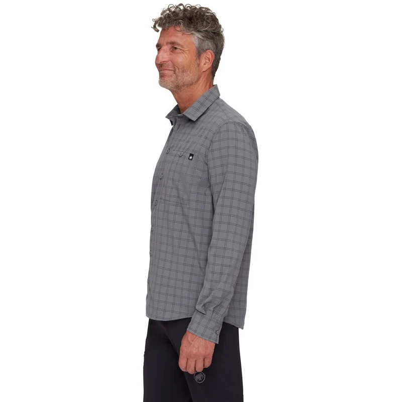 Mammut Lenni Herren Langarmhemd steel black