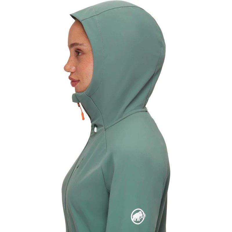 Mammut Ultimate Comfort SO Hooded Damen Softshelljacke dark jade