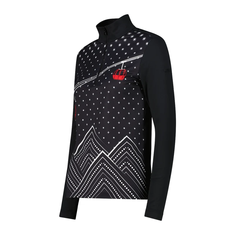 CMP Woman Sweat Langarmshirt mit Rollkragen