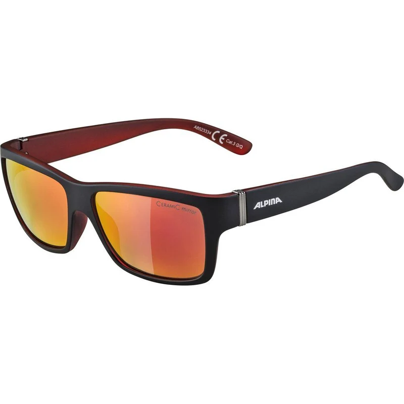 Alpina Kacey Herren Sonnenbrille black red matt