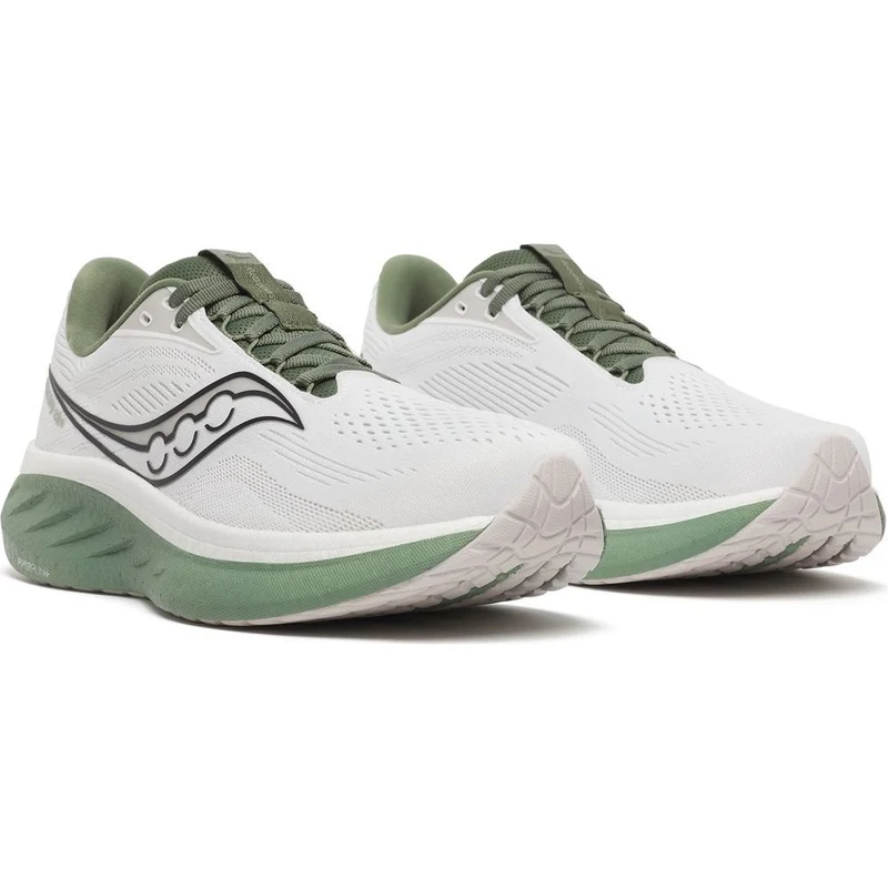 Saucony Ride 18 Herren Laufschuh white olivine