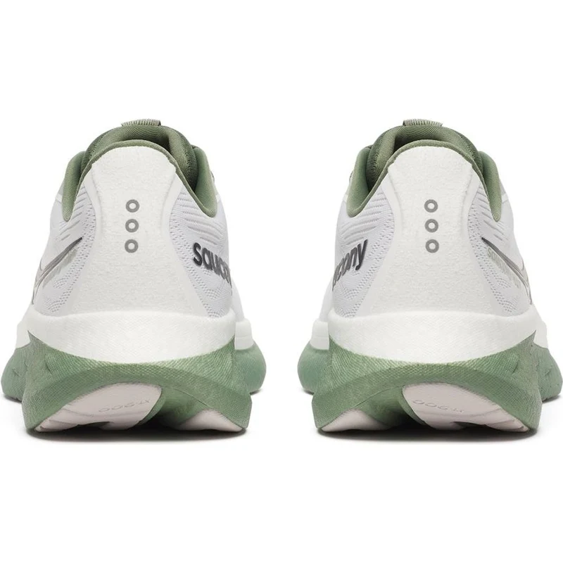 Saucony Ride 18 Herren Laufschuh white olivine