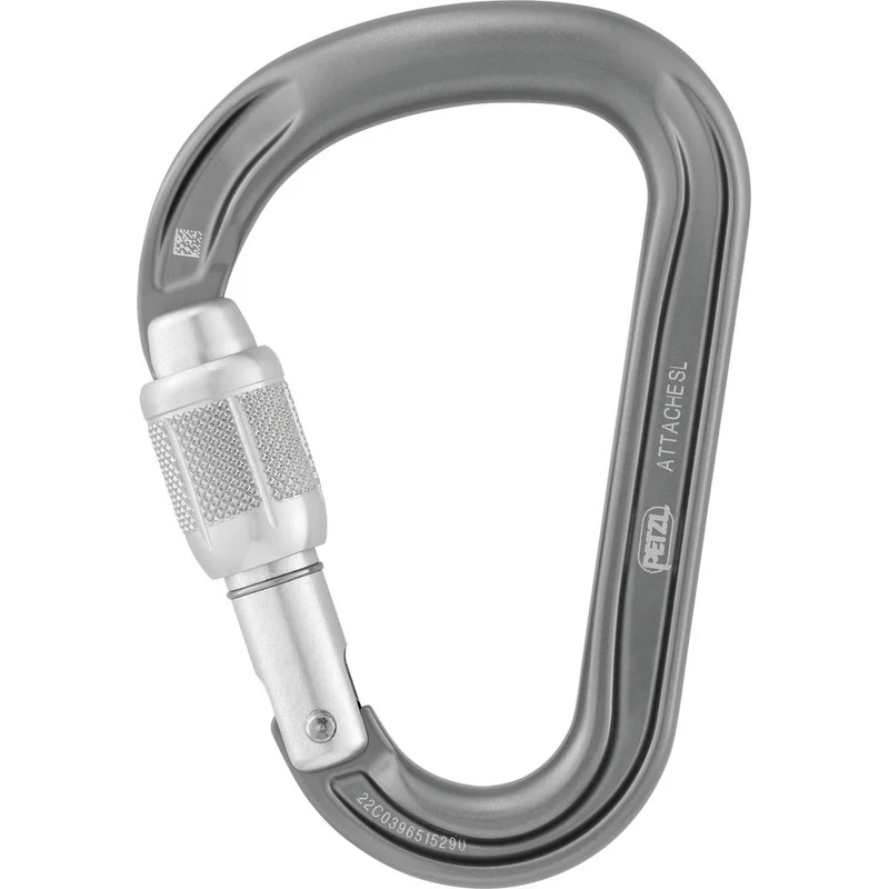 Petzl Attache Screw-lock Schraubkarabiner gray