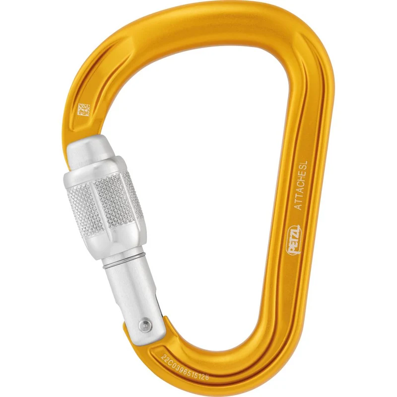 Petzl Attache Screw-lock Schraubkarabiner yellow