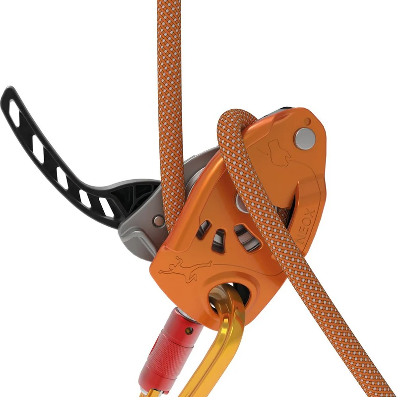 Petzl Neox Halbautomat Sicherungsgerät orange