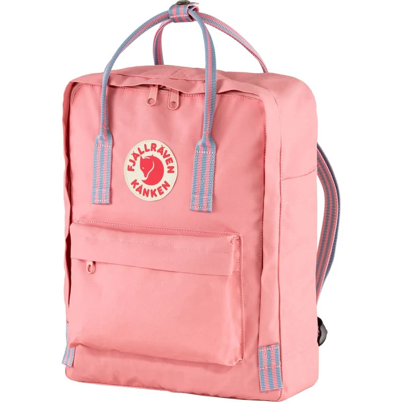 Fjällräven Kånken Rucksack pink long stripes