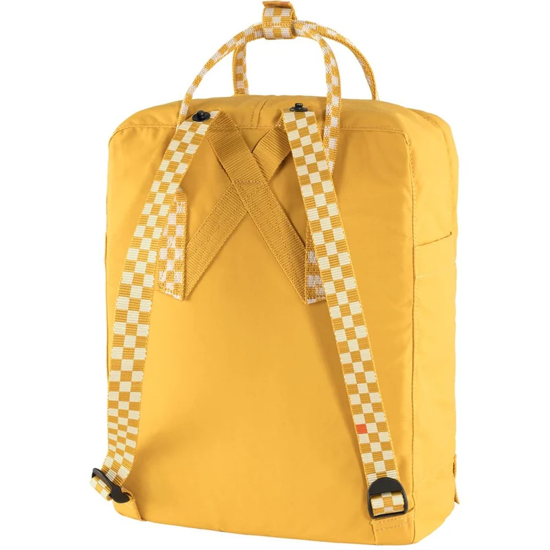 Fjällräven Kånken Rucksack ochre chess pattern