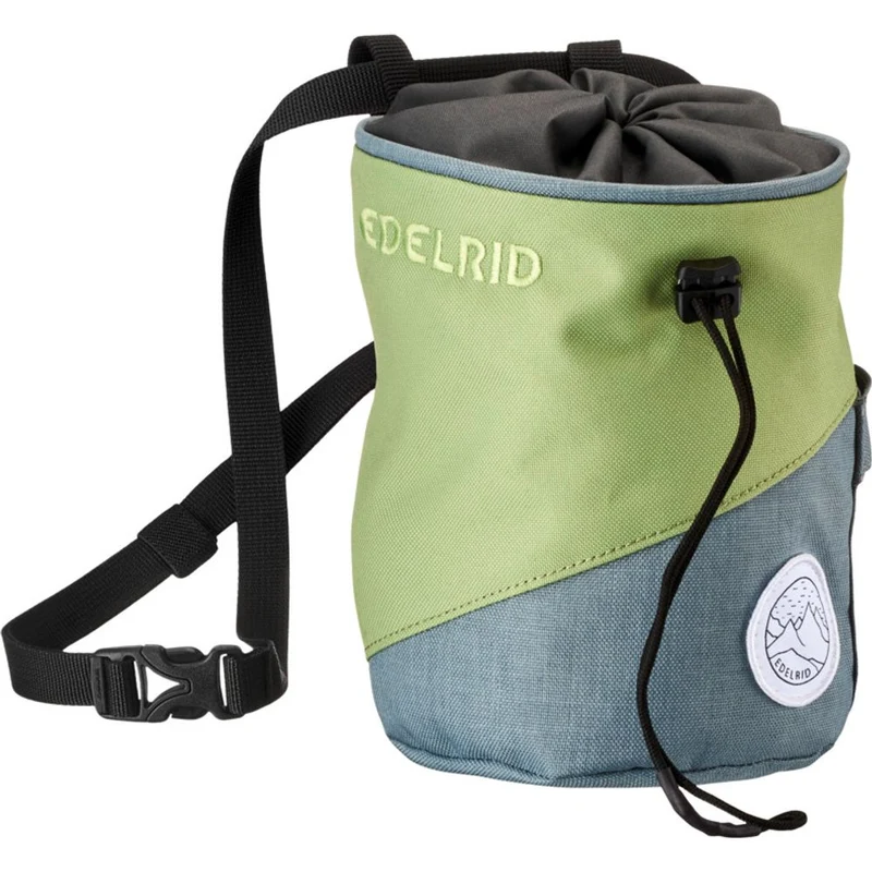 Edelrid Monoblock Chalk Bag stoneblue grass