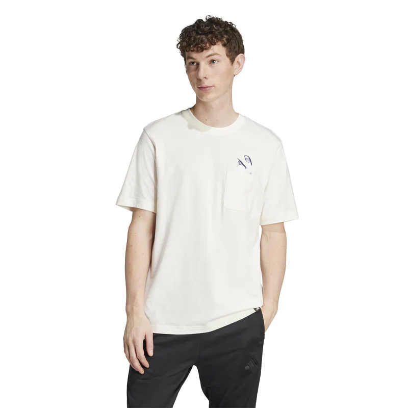 ADIDAS M L SLIDE PKT T T-Shirt aus Baumwolle