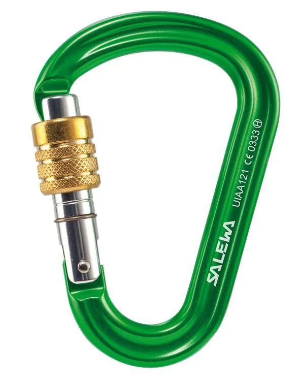 Salewa HMS Pro lime green Karabiner