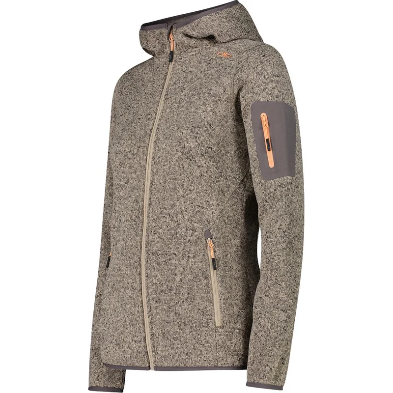 CMP Fix Hood Damen Fleecejacke sabbia terra