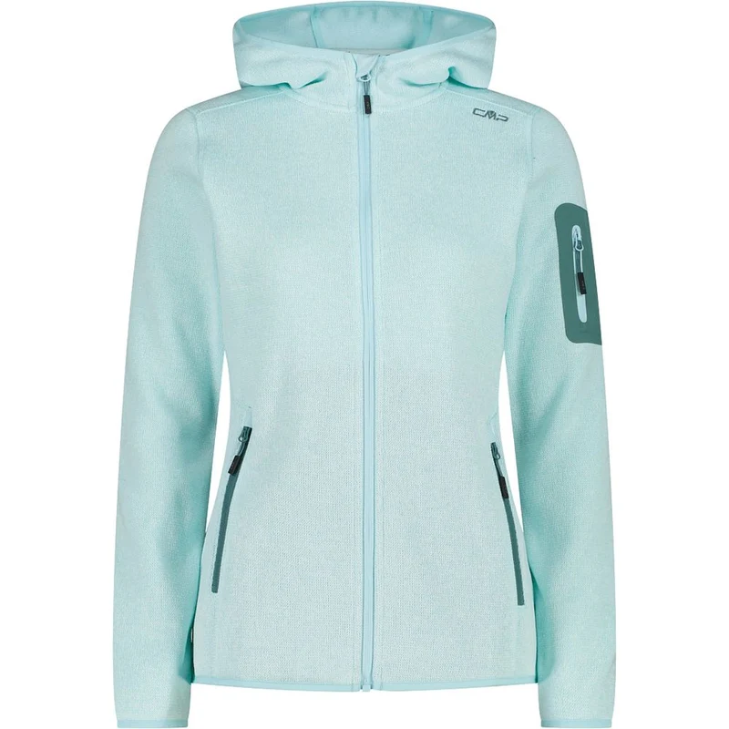 CMP Fix Hood Damen Fleecejacke opale bianco