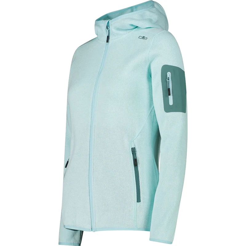 CMP Fix Hood Damen Fleecejacke opale bianco