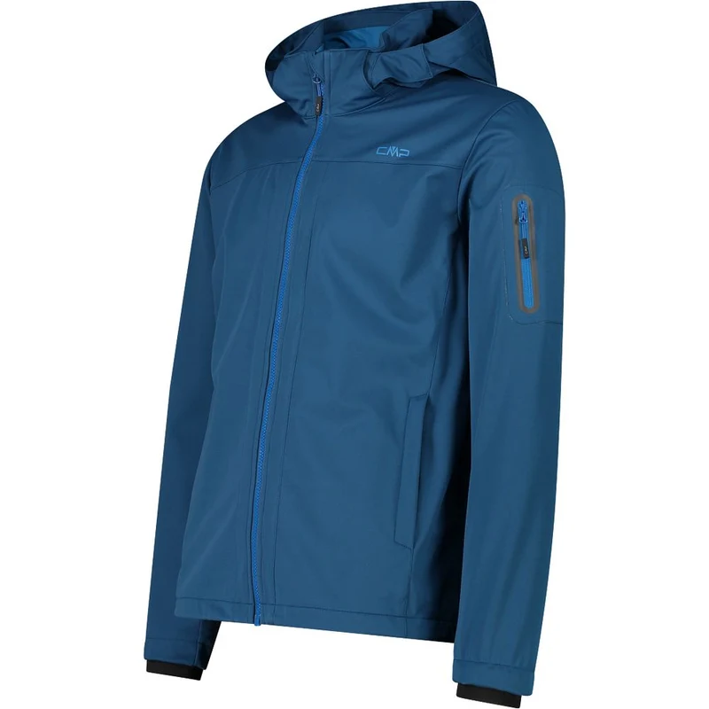 CMP Zip Hood Herren Softshelljacke ocean
