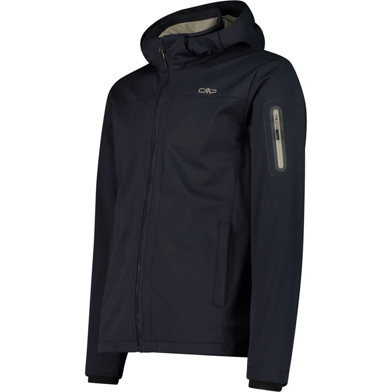CMP Zip Hood Herren Softshelljacke antracite sage