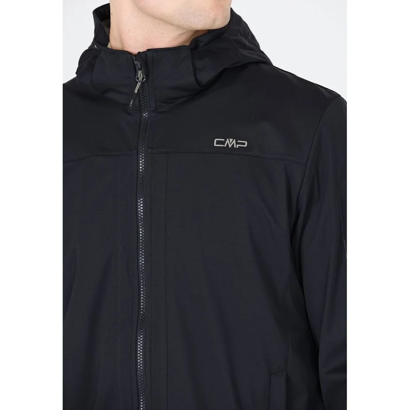 CMP Zip Hood Herren Softshelljacke antracite sage