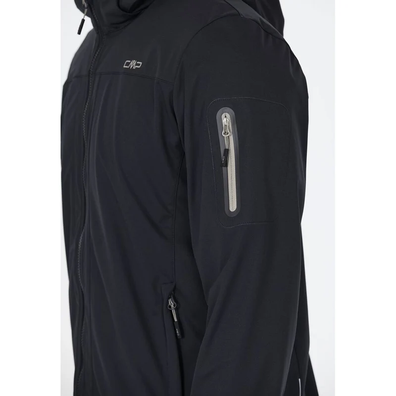 CMP Zip Hood Herren Softshelljacke antracite sage