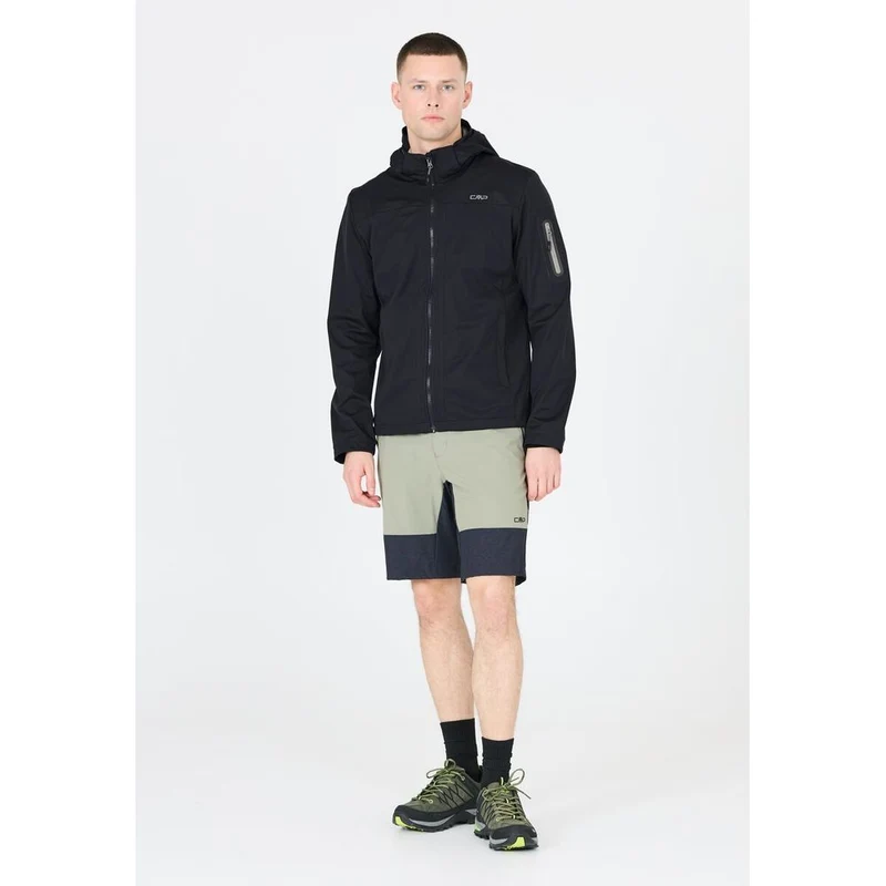 CMP Zip Hood Herren Softshelljacke antracite sage