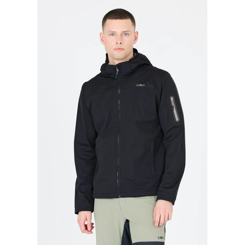 CMP Zip Hood Herren Softshelljacke antracite sage