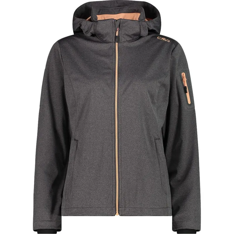 CMP Zip Hood Damen Softshelljacke terra mel