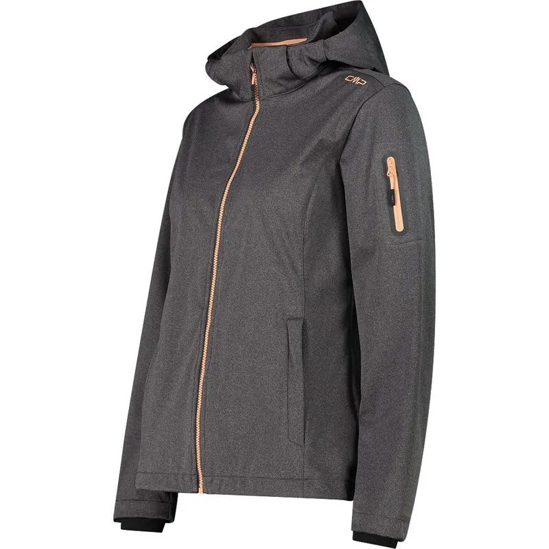 CMP Zip Hood Damen Softshelljacke terra mel