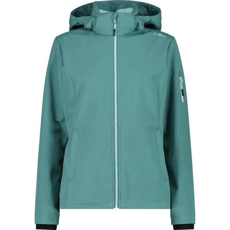 CMP Zip Hood Damen Softshelljacke agave