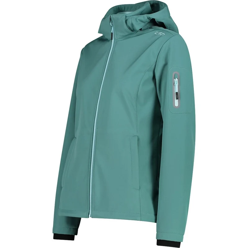 CMP Zip Hood Damen Softshelljacke agave