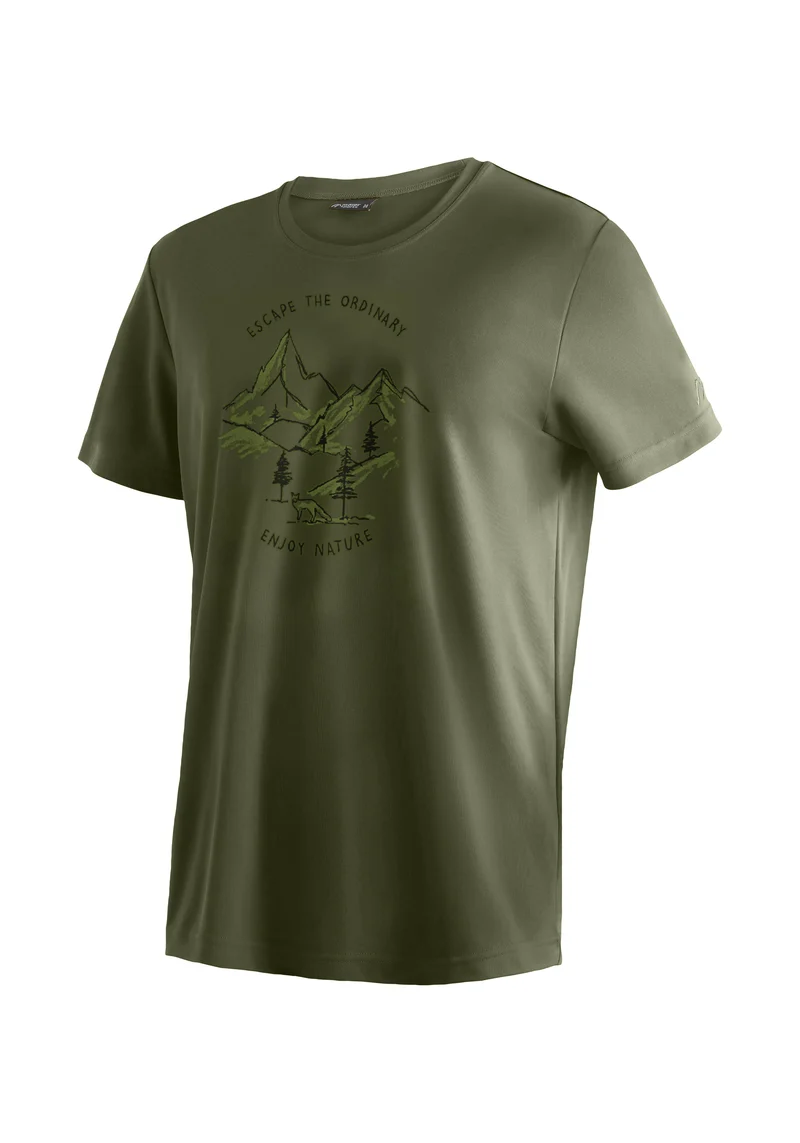 Maier Sports Dieter Print Outdoor-Shirt schnelltrocknend