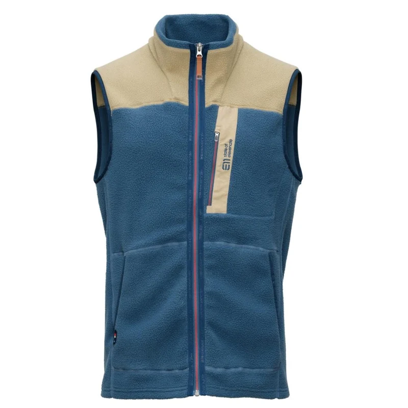 E11 Canyon Pile Fleece Vest indian blue Herren Weste
