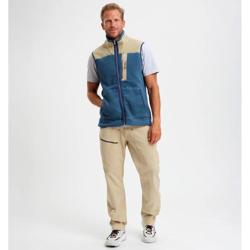 E11 Canyon Pile Fleece Vest indian blue Herren Weste