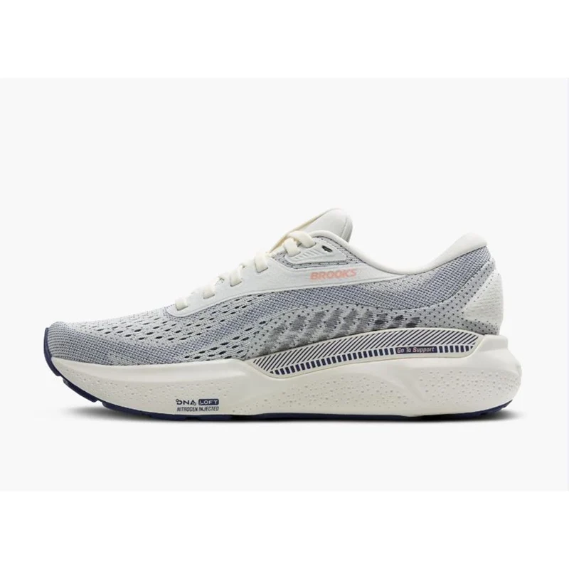 Brooks Adrenaline GTS 24 Damen Laufschuhe Grey Blue Ribbon Peach