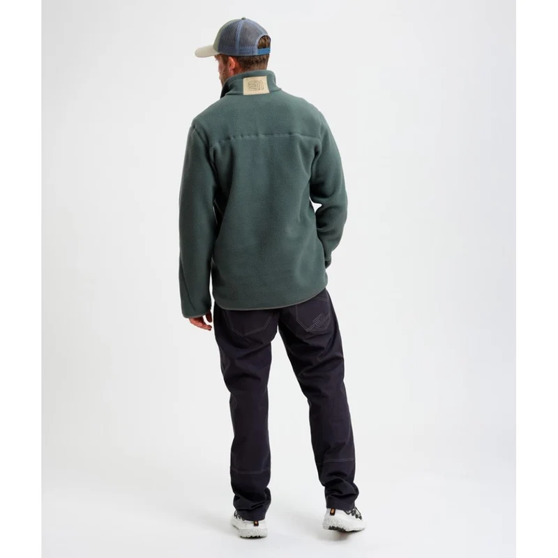 E11 Canyon Pile Fleece balsam green Herren Pullover
