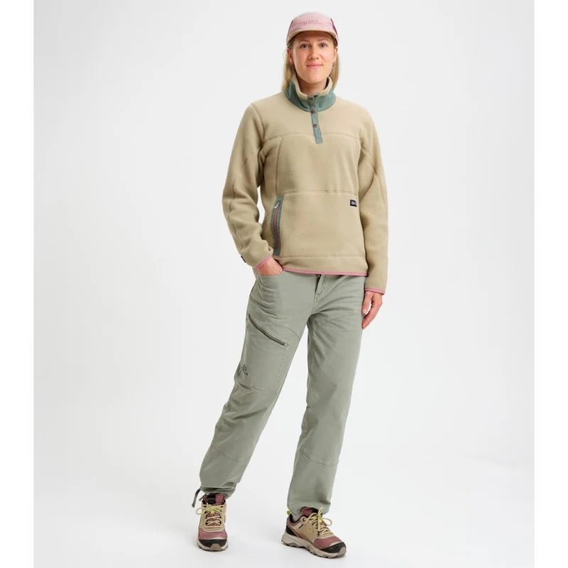 E11 Canyon Pile Fleece safari Damen Pullover