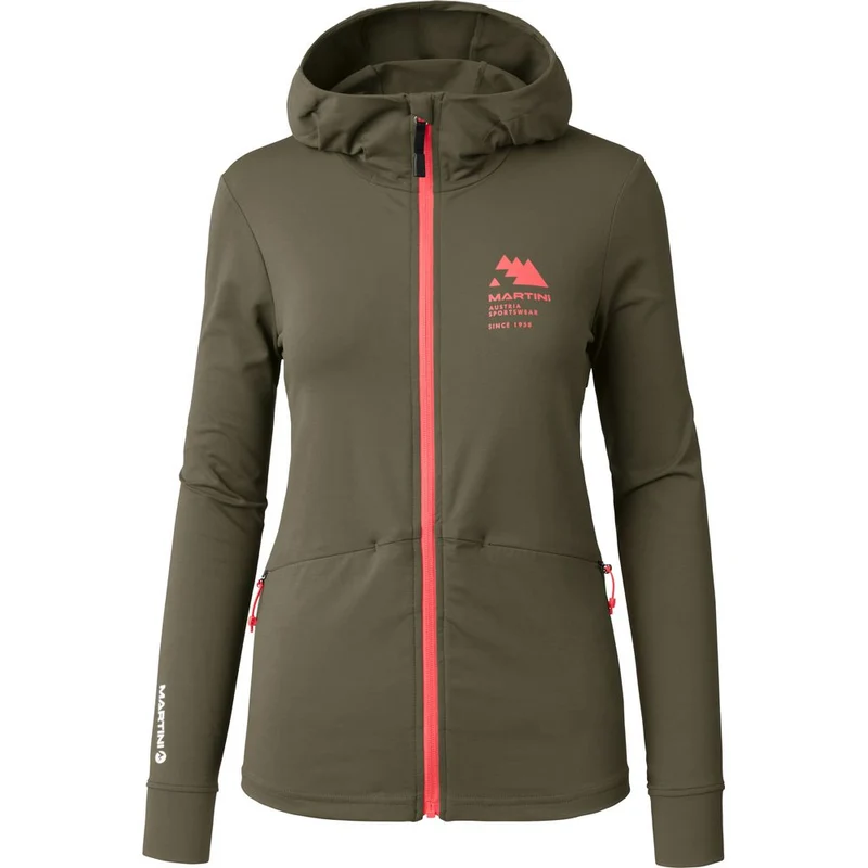 Martini Sportswear Sunrise Midlayer Damen Jacke moss punch
