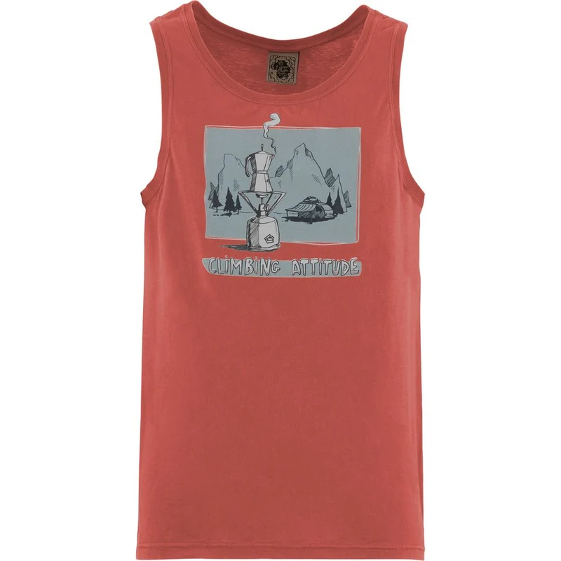 E9 1caffe Herren Tank Top paprika