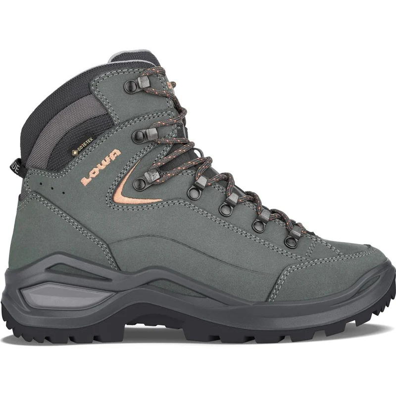 Lowa Renegade Evo GTX Mid WS Damen Wanderschuh graphit aprikose
