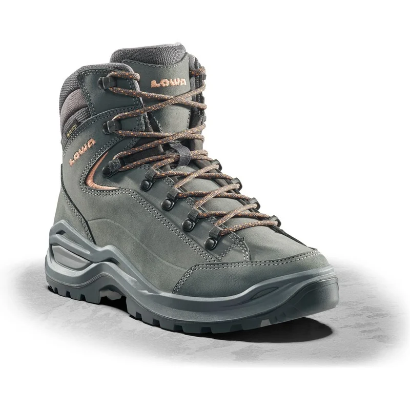 Lowa Renegade Evo GTX Mid WS Damen Wanderschuh graphit aprikose