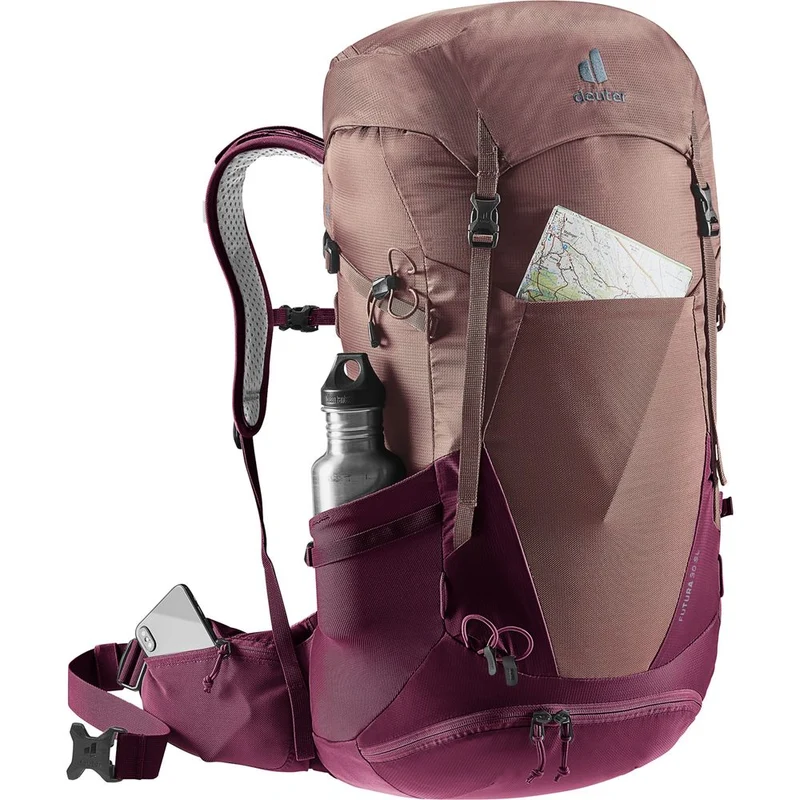 Deuter Futura 30 SL Damen Wanderrucksack ashrose cassis