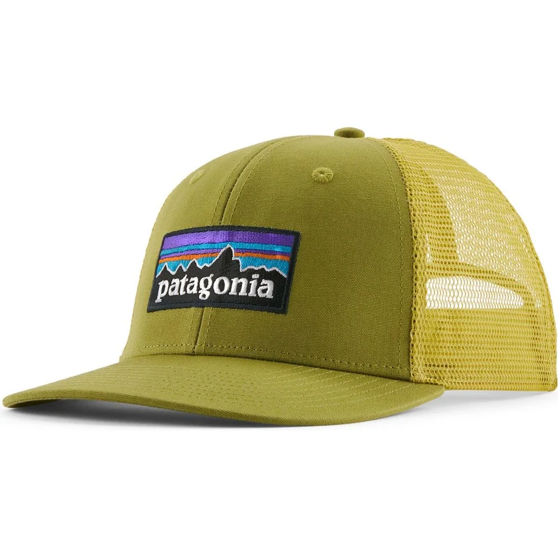 Patagonia P-6 Logo Trucker Cap graze green