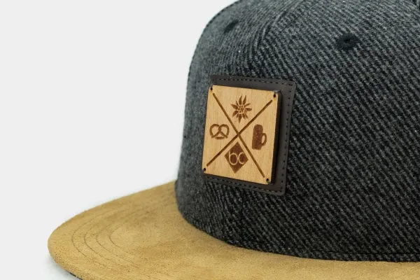 BAVARIAN CAPS Kreizweis Altbayern Cap mit Holzbadge