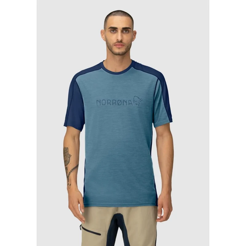 Norrøna Men's falketind equaliser merino T-Shirt - trooper