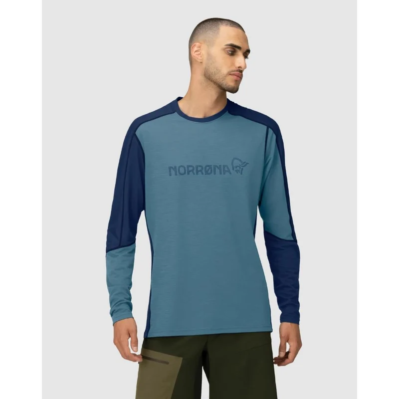 Norrøna Men's falketind equaliser merino round Neck - calendula