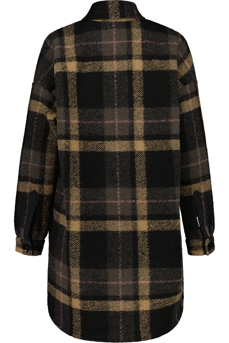 MALOJA HalapM. Lange Oversized Hemdjacke Karo