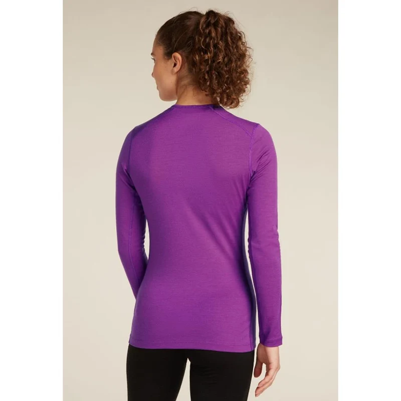 Icebreaker Merino 200 Oasis Thermo-Langarmshirt mit Stehkragen Mountain Pulse Damen