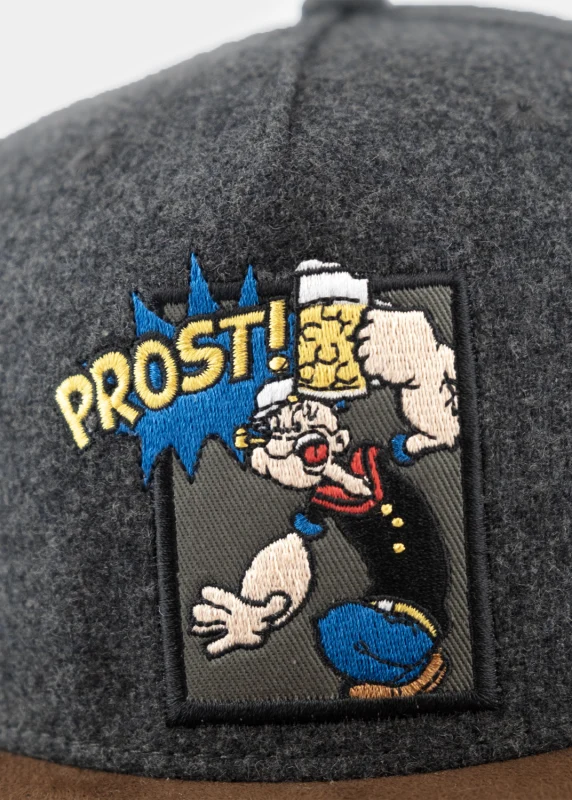 BAVARIAN CAPS Popeye Flat Kappe mit Stickapplikation