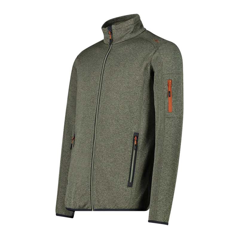 CMP MAN JACKET Herren Fleecejacke SAGE-ANTRACITE