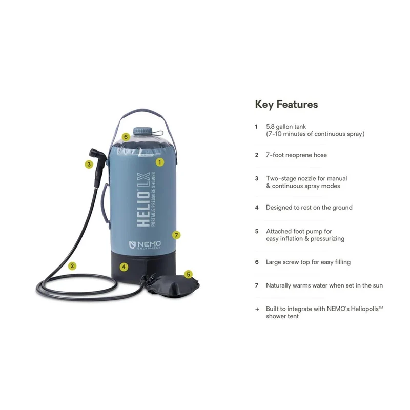 Nemo Helio LX Pressure Shower