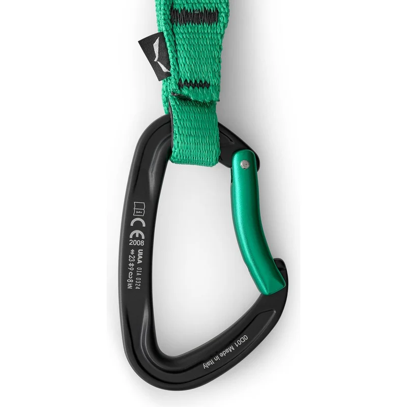 Salewa Ortles Str/bnt 170 QD black irish green Expresskarabiner