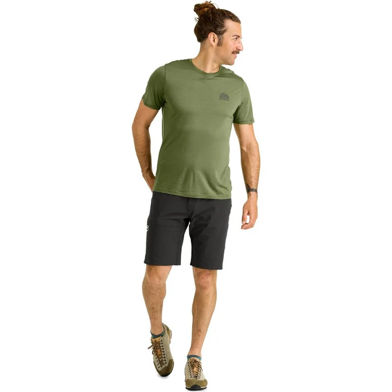 Ortovox 120 Cool Tec Mtn Stripe Herren T-Shirt black raven
