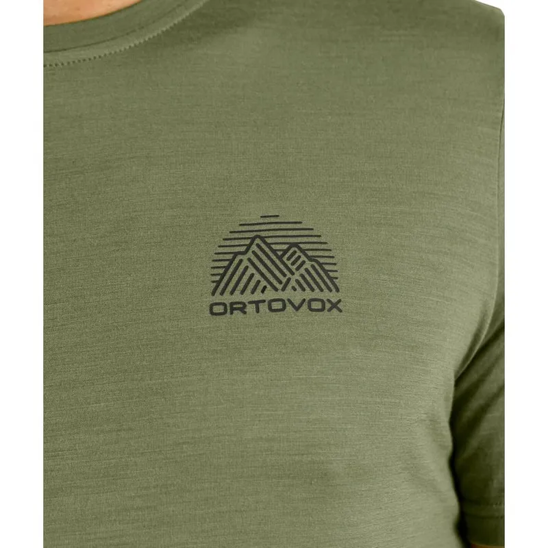 Ortovox 120 Cool Tec Mtn Stripe Herren T-Shirt black raven
